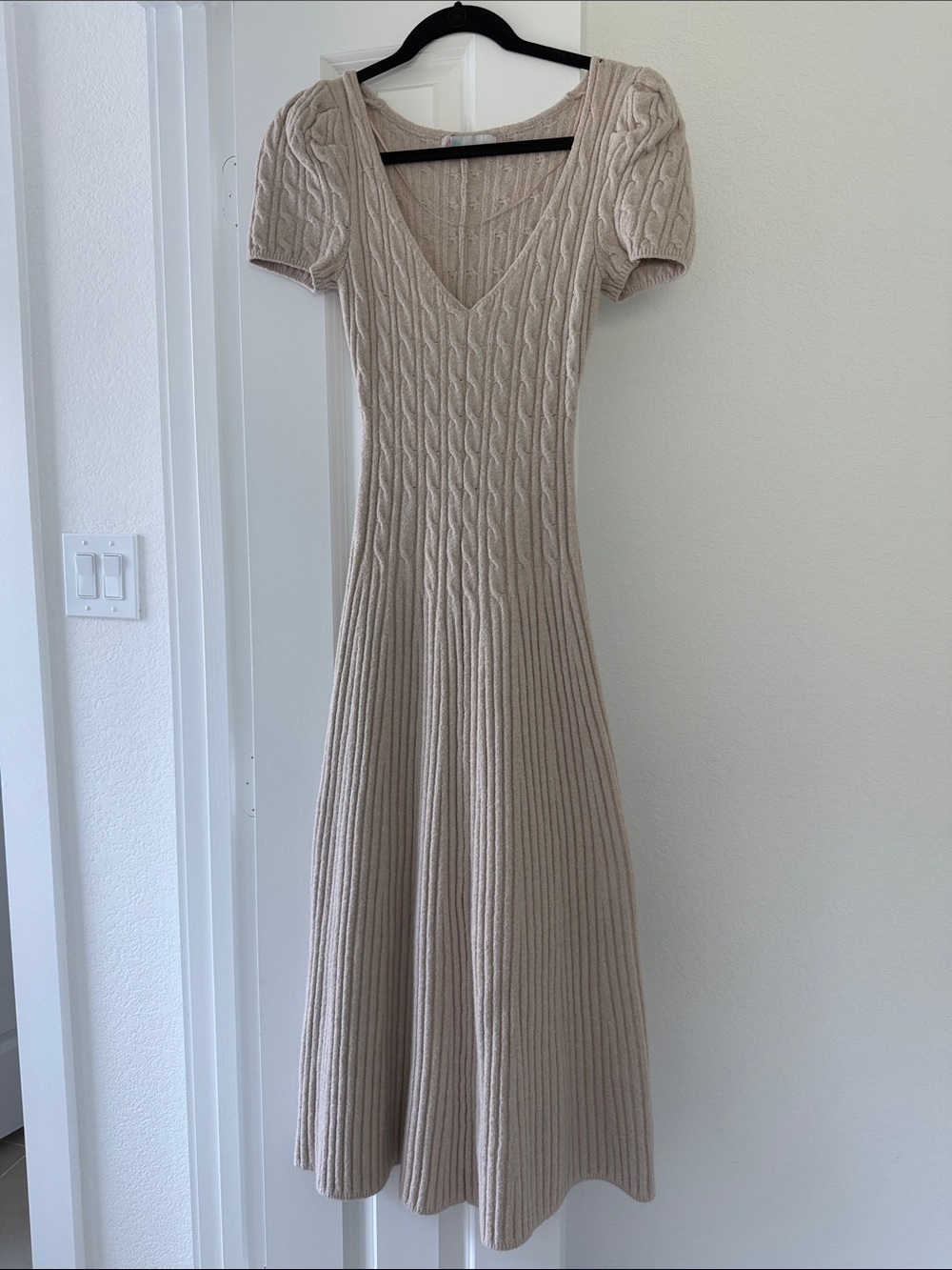 Free People Knit V-Neck Midi Dress